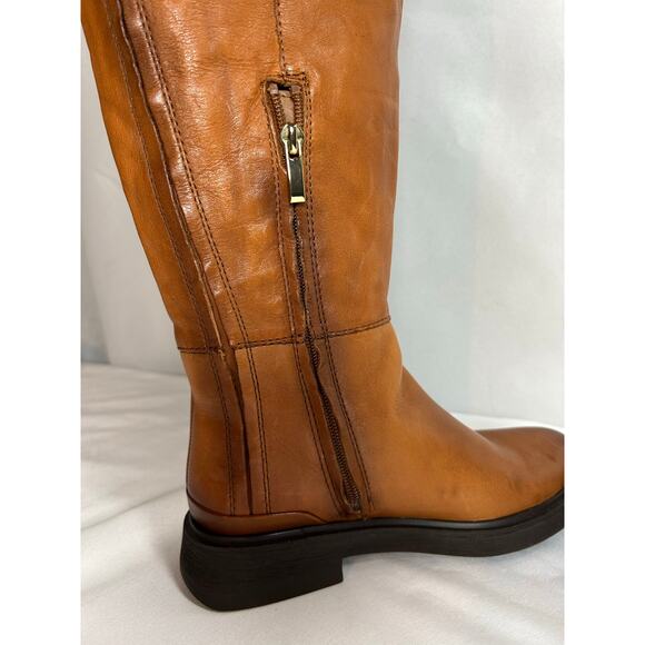 Franco Sarto Battina Camel Colored Leather Over The Knee Boot Size 6 NWOT Fall - Picture 5 of 12